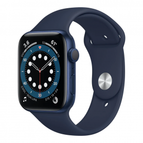 Montre Connectée Apple Watch Séries 6 GPS 44mm Bleu avec Bracelet - Grade AB (TVA Sur Marge)*